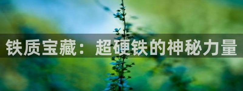 威九国际惠子：铁质宝藏：超硬铁的神秘力量